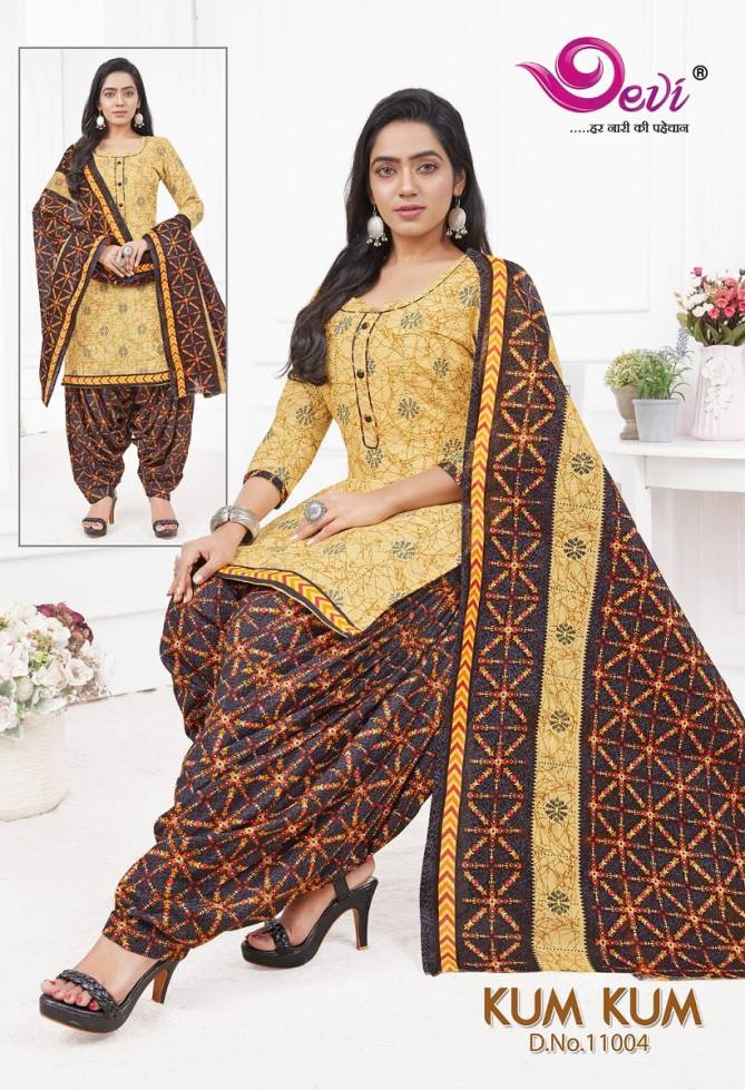 Devi Kumkum Vol 11 Cotton Patiala Readymade Dress Catalog 
